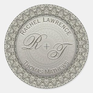 Sticker Rond Joint fait sur commande de noces d'argent de