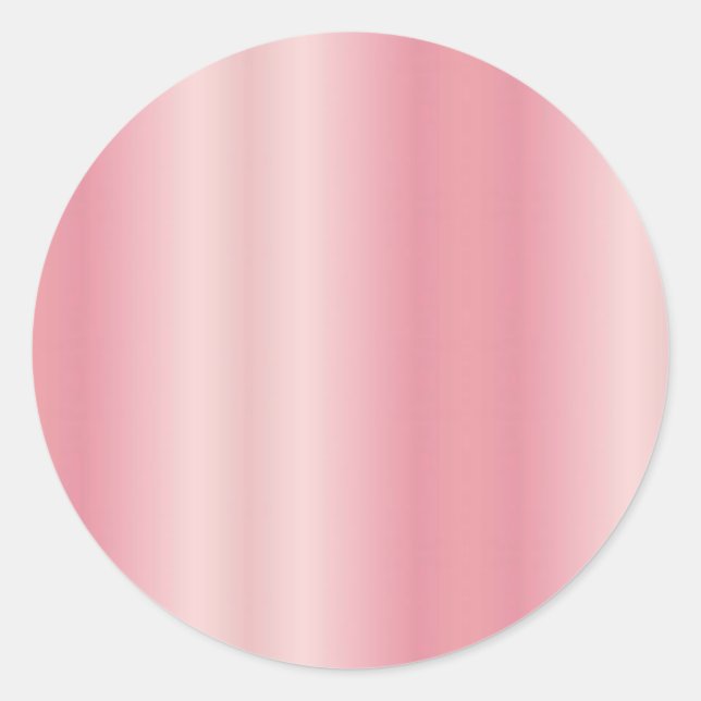 Sticker Rond Joli Rose Gold Vierge Ajoutez Votre Texte Nom Mono (Devant)