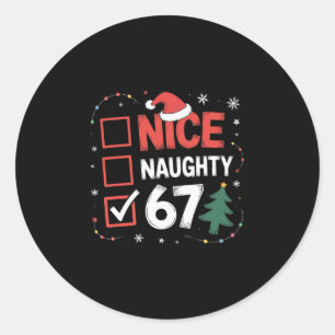 Sticker Rond Joli sale 67 Costume de Noël 67 Meme Hommes Femmes