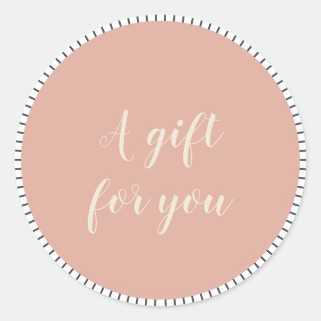 Sticker Rond Joli Script Petite entreprise Cadeau client pour v (Devant)