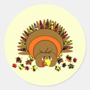 Sticker Rond Jolie couleur complète Turquie