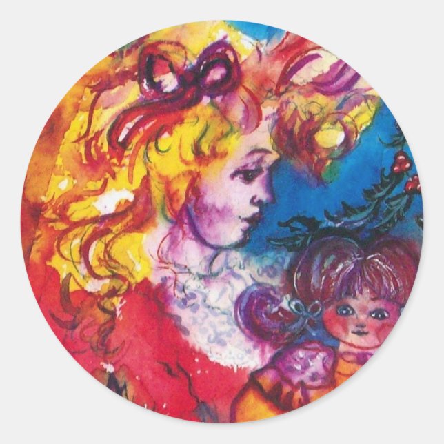 STICKER ROND JOLIE DOLL (Devant)