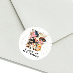 Sticker Rond Jolie fête de la vache sacrée