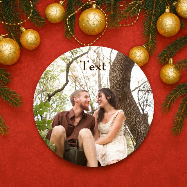 Sticker Rond Jolie photo (Créateur téléchargé)