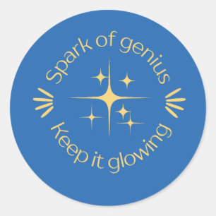 Sticker Rond Jolie récompense d'enseignant en diamant brillant 