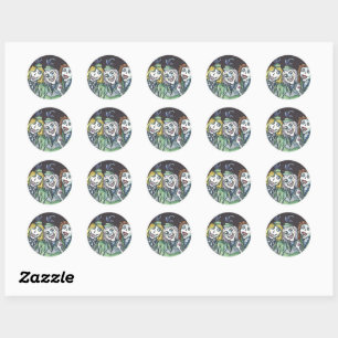 STICKER ROND JOLIMENT DÉPLAISANT ZOMBIE BRIDESMAIDS PRENDRE UN 