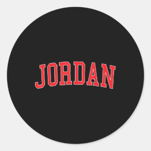 Sticker Rond Jordan Red Varsity T-shirt.png