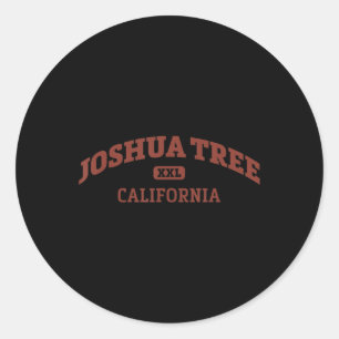 Sticker Rond Joshua Tree College Style Rock Escalade Area Desig