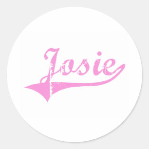 Sticker Rond Josie Classic Style Nom