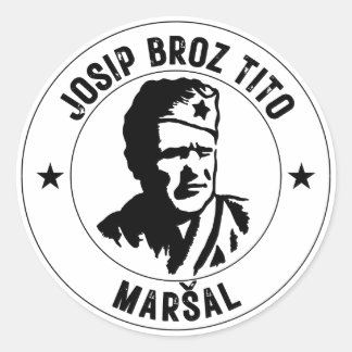 Sticker Rond Josip Broz Tito Maršal