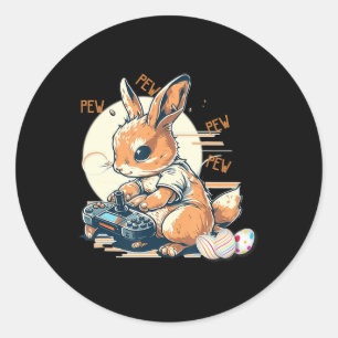Sticker Rond Jote Bunny Jeu Enfants Garçons Filles Anime jeu vi