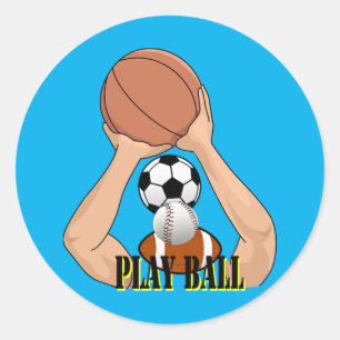 Sticker Rond Jouer Ball Games sport sport athlétisme Art