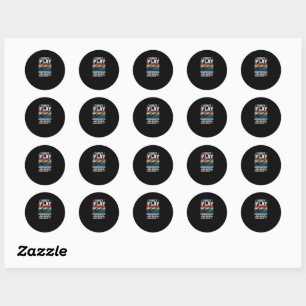 Sticker Rond Jouer Harmonica Les Jours Se Terminent En Y