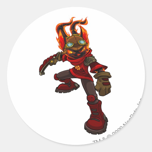 Sticker Rond Joueur Acara Moltara (Devant)