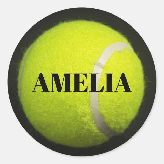 Sticker Rond Joueur de balle de tennis (Devant)