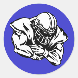 Sticker Rond Joueur de football