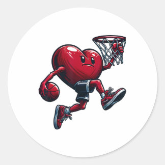 Sticker Rond Joueur de l'équipe de ski de Slam Dunk de Saint Va