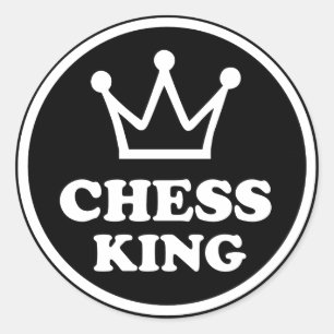 Sticker Rond joueur d'échecs