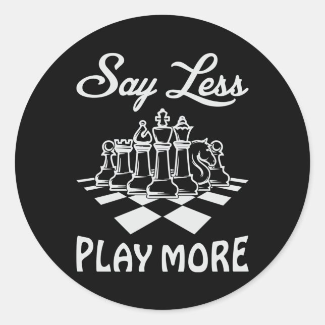 Sticker Rond Joueur d'échecs Tableau de contrôle du jeu Jeu cad (Devant)