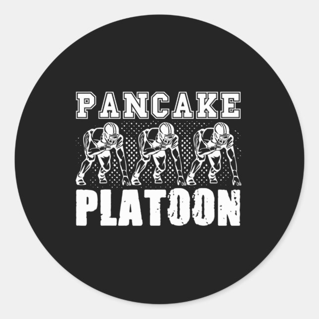 Sticker Rond Joueur du peloton de football américain (Devant)