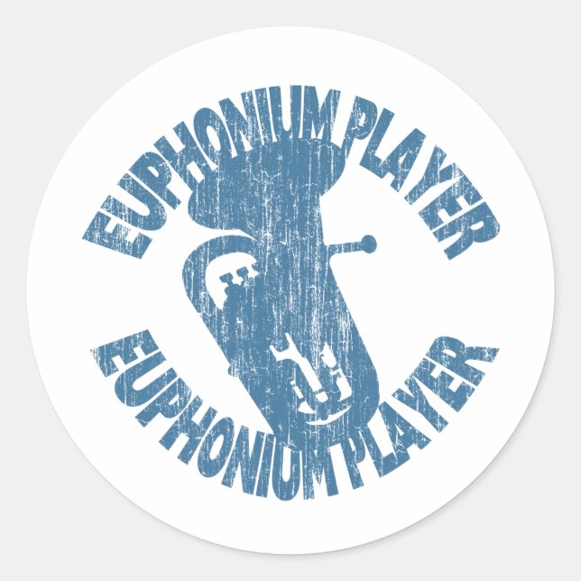 Sticker Rond Joueur euphonique (Devant)