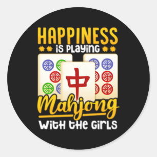 Sticker Rond Joueur Mahjong