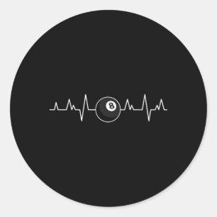 Sticker Rond Joueurs de piscine Hebeat Billard 8 Ball