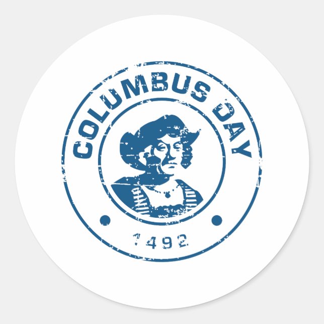 Sticker Rond Jour 5 de Columbus (Devant)