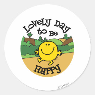 Sticker Rond Jour Charmant D'Être M. Happy