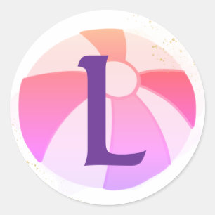 Sticker Rond Jour de la fête de la piscine initiale