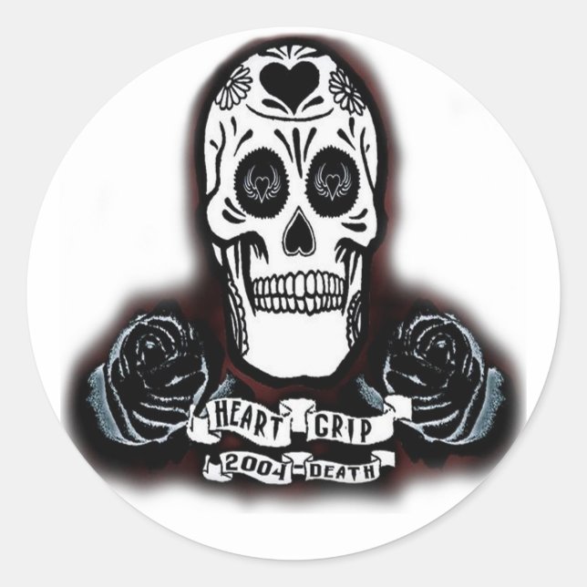 Sticker Rond jour de la mort de hrtgrp (Devant)