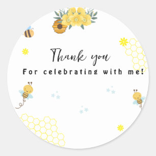 Sticker Rond Jour de l'abeille premier anniversaire