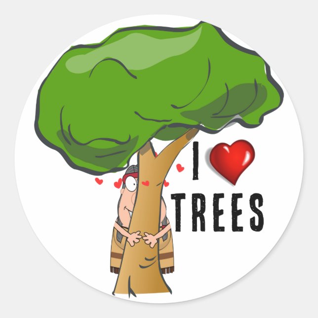 Sticker Rond Jour de l'arbre (Devant)