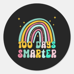 Sticker Rond Jour De L'École Enseignant - 100 Jours Smarter Arc