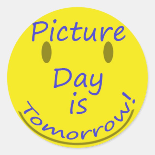 Sticker Rond Jour de l'image (Devant)