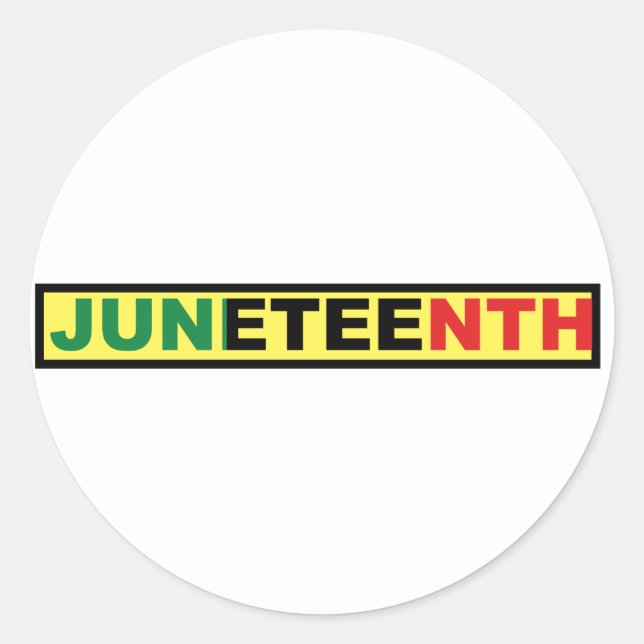 Sticker Rond Jour de l'Indépendance noire du 11 juin (Devant)