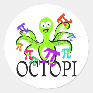 Sticker Rond Jour de l'octopi
