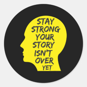 Sticker Rond Jour de sensibilisation à la prévention du suicide