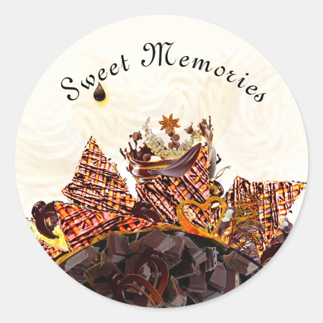 STICKER ROND JOUR DE SOLEIL DOUX ! :) (Devant)