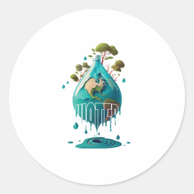 Sticker Rond jour d'eau (Devant)