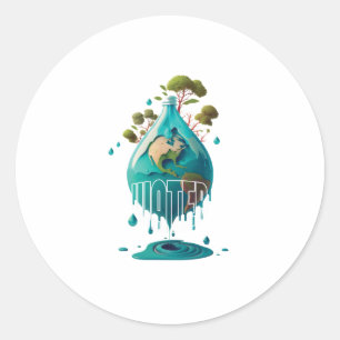 Sticker Rond jour d'eau