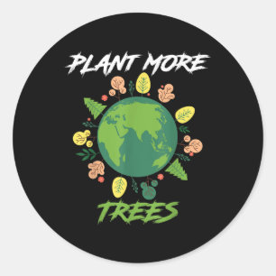 Sticker Rond Jour des terres mondial Great Earth Pr De l'enviro