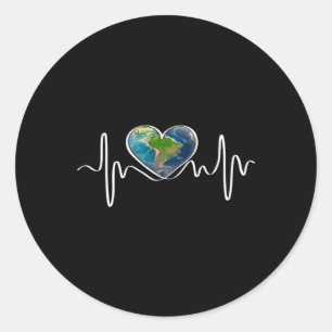 Sticker Rond Jour des terres Planet Avril Anniversaire Jour des