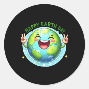 Sticker Rond Jour des terres tous les jours Rétro Hommes Vintag