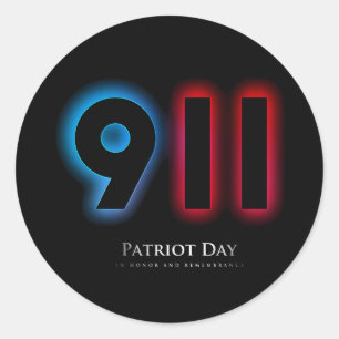 Sticker Rond Jour du patriote Vector 911