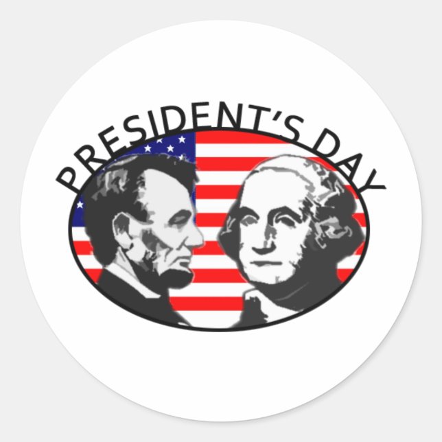 STICKER ROND JOUR DU PRÉSIDENT (Devant)