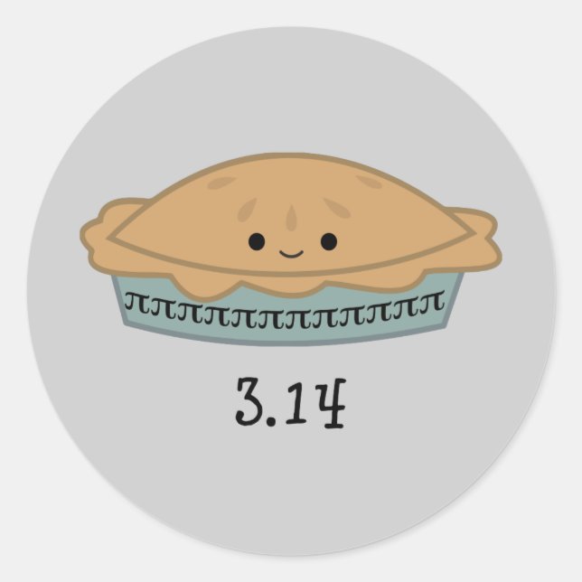 Sticker Rond Jour Pi 3.14 (Devant)