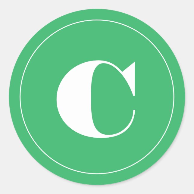 Sticker Rond Jour vert initial (Devant)