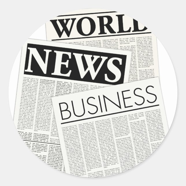 Sticker Rond Journaux (Devant)