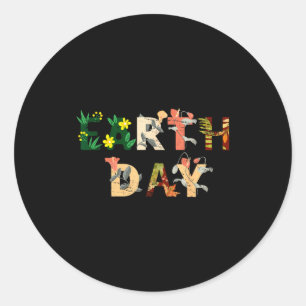 Sticker Rond Journée de la Terre Environnement